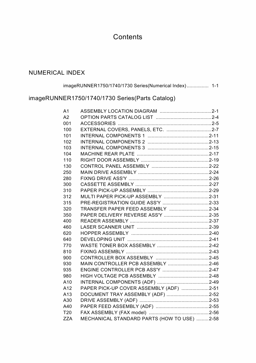 Canon imageRUNNER-iR 1730 1740 1750 i iF Parts Catalog-2